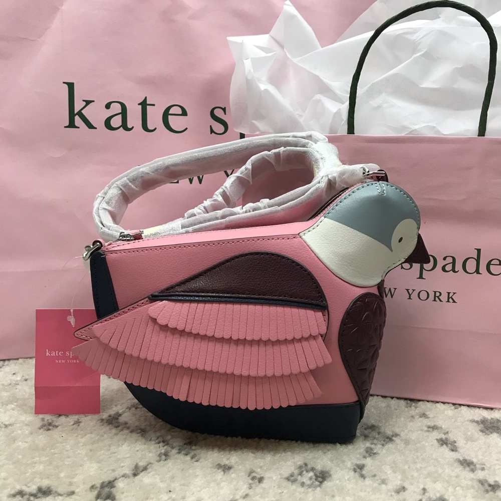 COPY - KATE SPADE LOVE BIRDS NOVELTY PINK HANDBAG